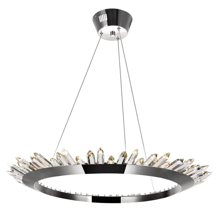 CWI Arctic Queen LED Up Chandelier With Polished Nickel Finish CWI Arctic Queen LED Up Chandelier With Polished Nickel Finish