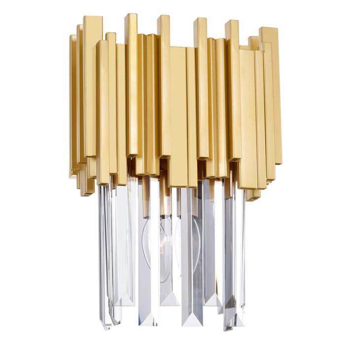 CWI Deco 1 Light Wall Light With Medallion Gold Finish CWI Deco 1 Light Wall Light With Medallion Gold Finish