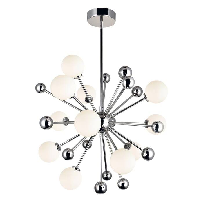 CWI Element 11 Light Chandelier With Polished Nickel Finish CWI Element 11 Light Chandelier With Polished Nickel Finish
