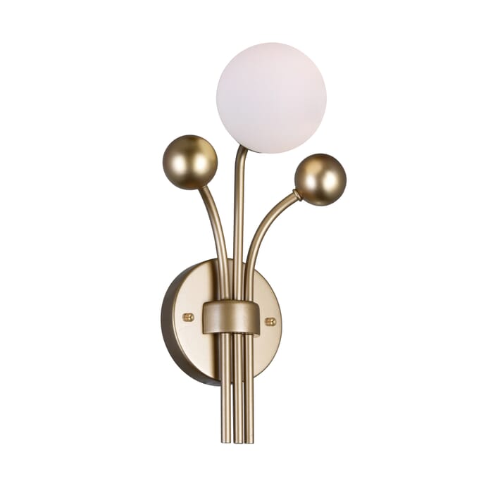 CWI Element 1 Light Wall Light With Sun Gold Finish CWI Element 1 Light Wall Light With Sun Gold Finish