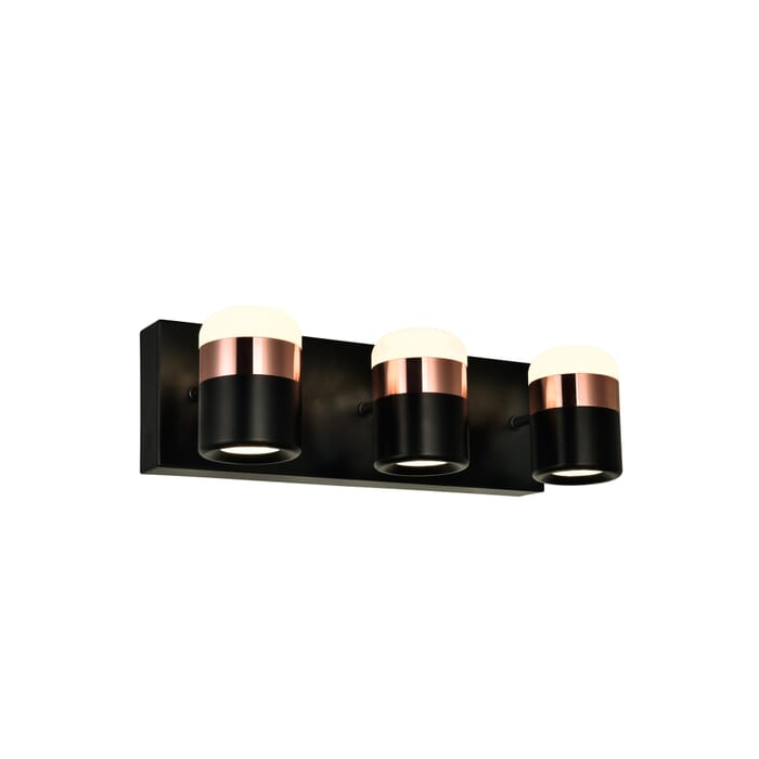 CWI Moxie LED Vanity Light With Black Finish CWI Moxie LED Vanity Light With Black Finish
