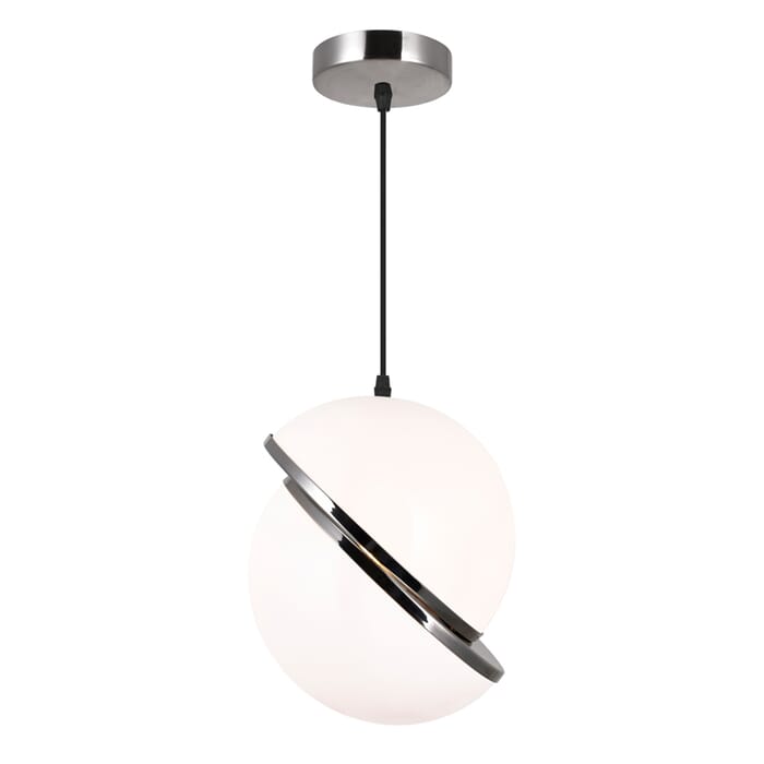 CWI Gemini 1 Light Mini Pendant With Polished Nickel Finish CWI Gemini 1 Light Mini Pendant With Polished Nickel Finish