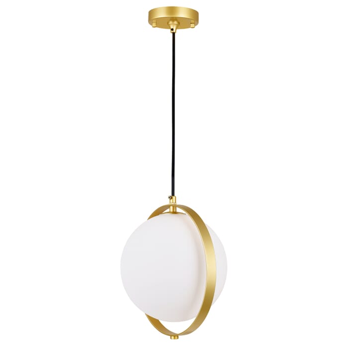CWI Da Vinci 1 Light Mini Pendant With Brass Finish CWI Da Vinci 1 Light Mini Pendant With Brass Finish
