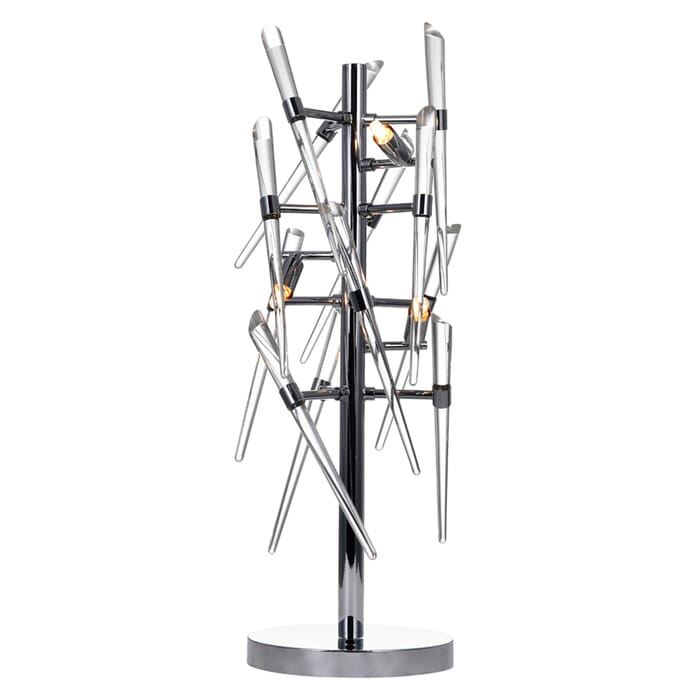 CWI Icicle 3 Light Table Lamp With Chrome Finish CWI Icicle 3 Light Table Lamp With Chrome Finish