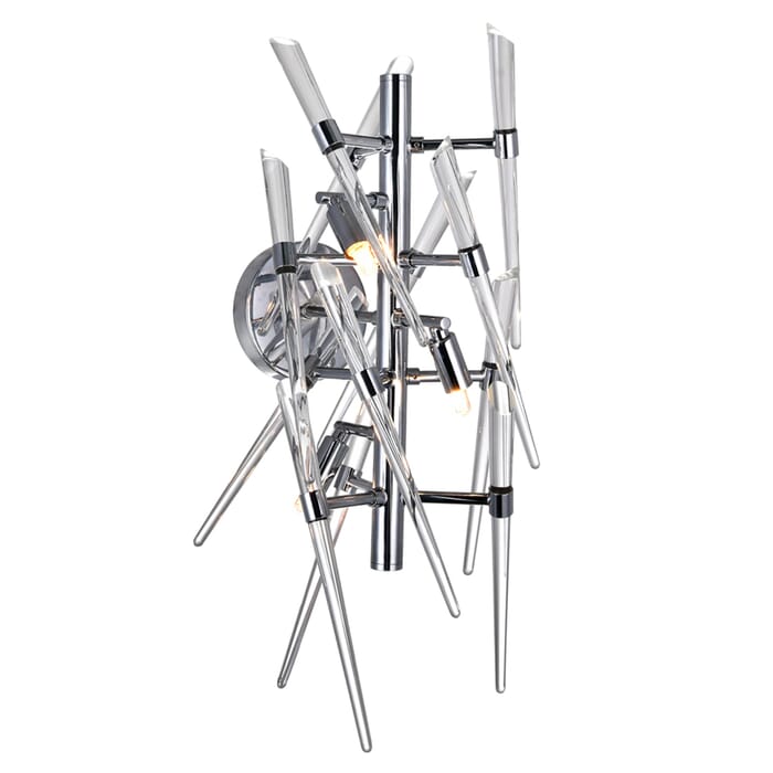 CWI Icicle 3 Light Wall Light With Chrome Finish CWI Icicle 3 Light Wall Light With Chrome Finish