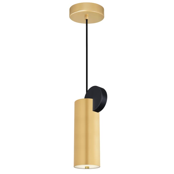 CWI Saleen LED Mini Pendant With Sun Gold & Black Finish CWI Saleen LED Mini Pendant With Sun Gold & Black Finish