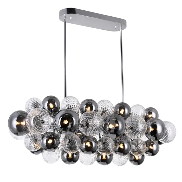 CWI Pallocino 27 Light Island/Pool Table Chandelier With Chrome Finish CWI Pallocino 27 Light Island/Pool Table Chandelier With Chrome Finish