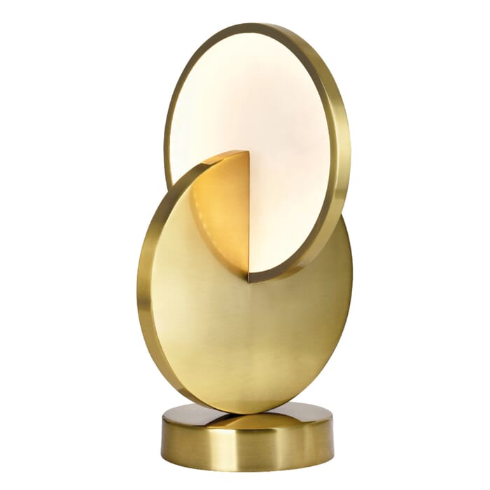 CWI Tranche LED Lamp With Brushed Brass Finish CWI Tranche LED Lamp With Brushed Brass Finish