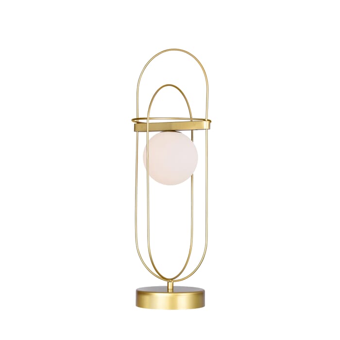 CWI Orbit 1 Light Lamp With Medallion Gold Finish CWI Orbit 1 Light Lamp With Medallion Gold Finish