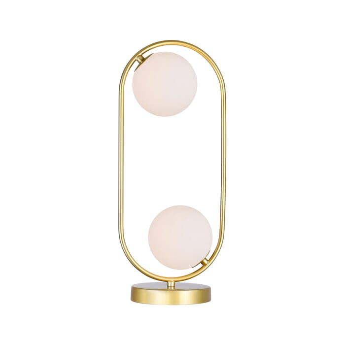 CWI Celeste 2 Light Lamp With Medallion Gold Finish CWI Celeste 2 Light Lamp With Medallion Gold Finish
