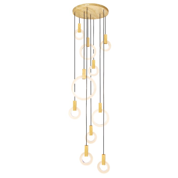CWI Anello LED Pendant With White Oak Finish CWI Anello LED Pendant With White Oak Finish