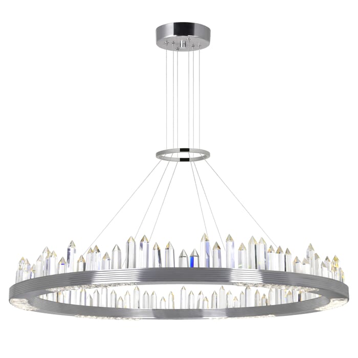 CWI Agassiz LED Chandelier With Polished Nickel Finish CWI Agassiz LED Chandelier With Polished Nickel Finish