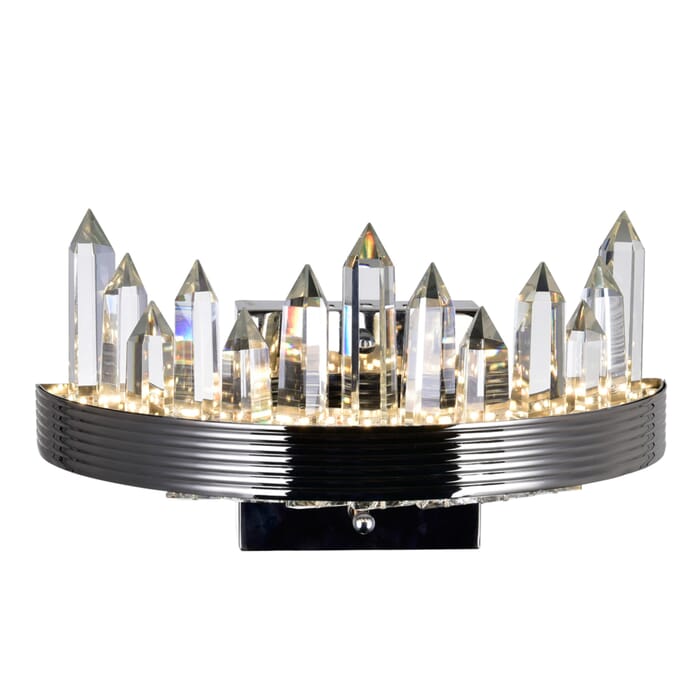 CWI Agassiz LED Sconce With Polished Nickel Finish CWI Agassiz LED Sconce With Polished Nickel Finish