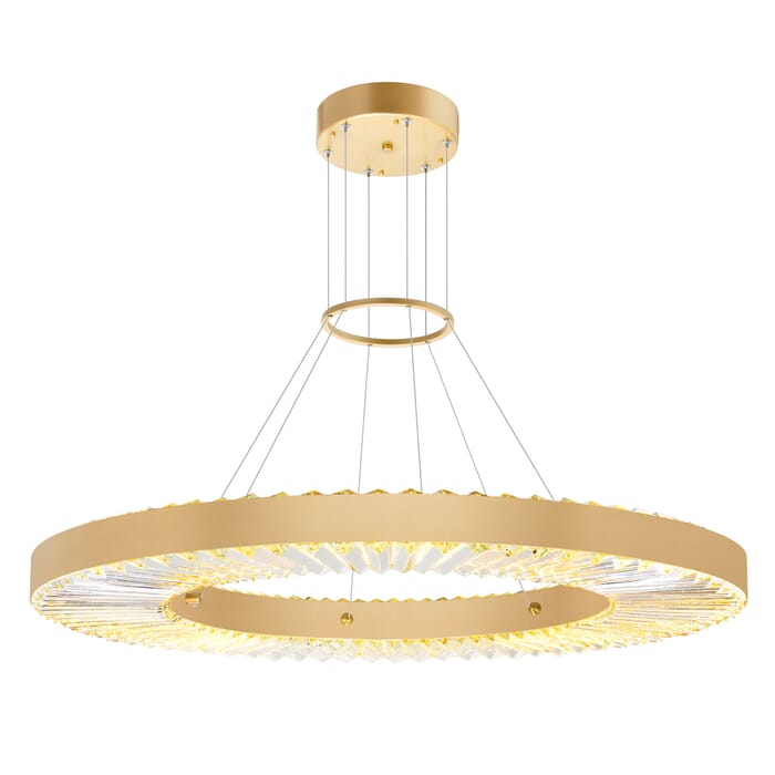 CWI Bjoux LED Chandelier With Sun Gold Finish CWI Bjoux LED Chandelier With Sun Gold Finish
