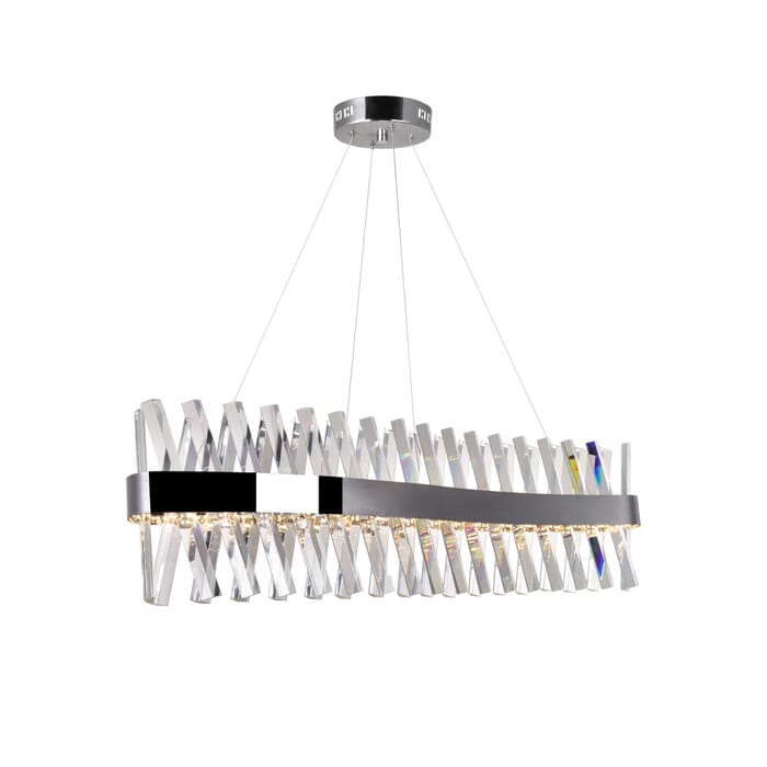 CWI Glace LED Chandelier With Chrome Finish CWI Glace LED Chandelier With Chrome Finish