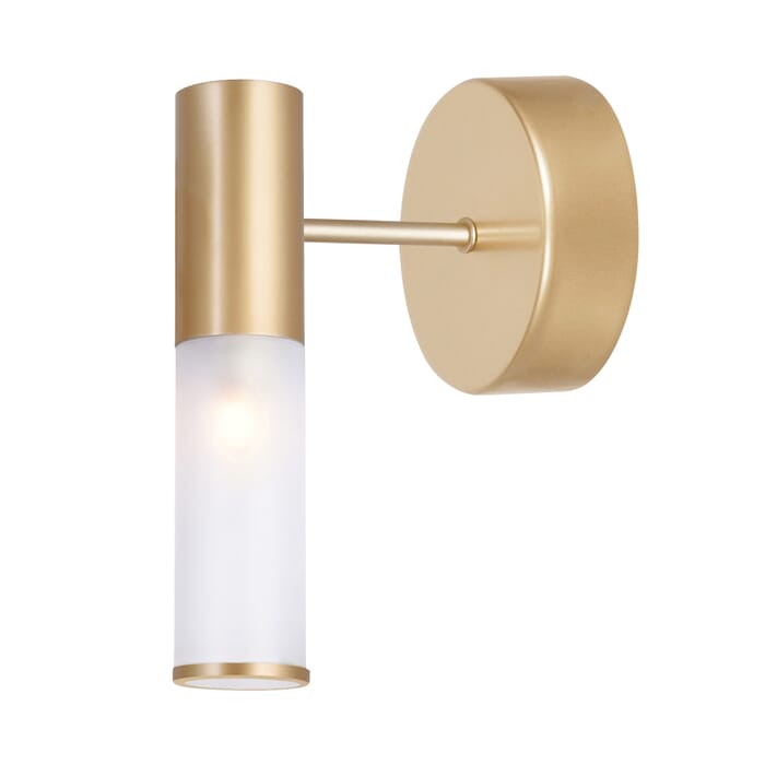 CWI Pipes 1 Light Sconce With Sun Gold Finish CWI Pipes 1 Light Sconce With Sun Gold Finish