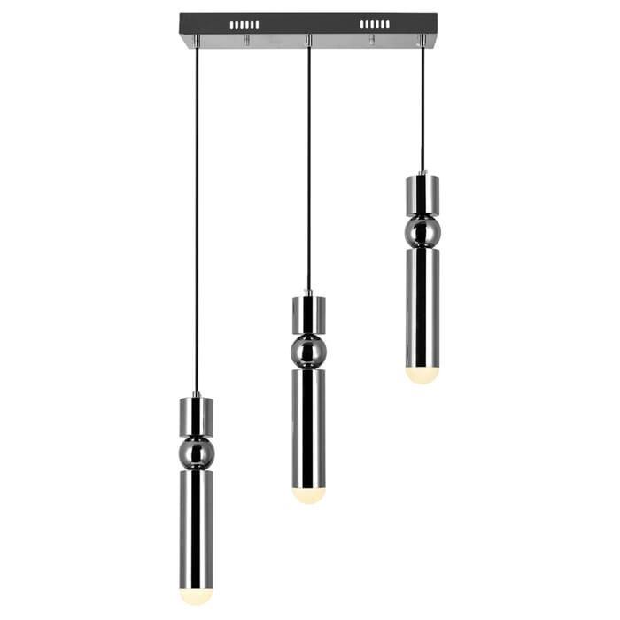 CWI Chime LED Island/Pool Table Chandelier With Polished Nickel Finish CWI Chime LED Island/Pool Table Chandelier With Polished Nickel Finish