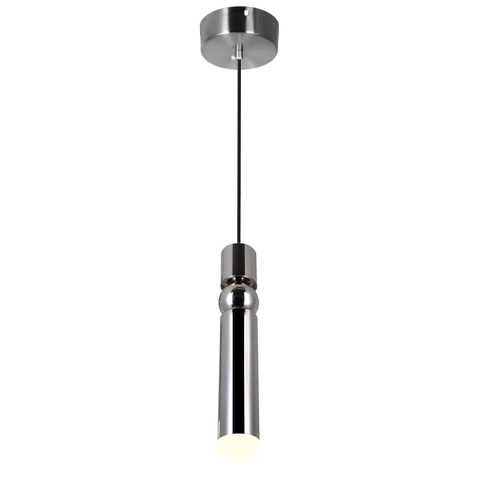 CWI Chime LED Mini Pendant With Polished Nickel Finish CWI Chime LED Mini Pendant With Polished Nickel Finish