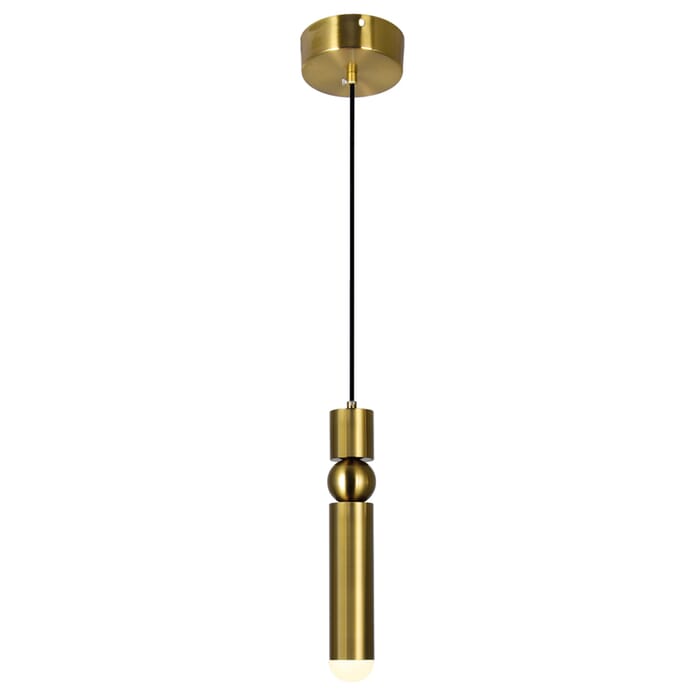 CWI Chime LED Mini Pendant With Brass Finish CWI Chime LED Mini Pendant With Brass Finish