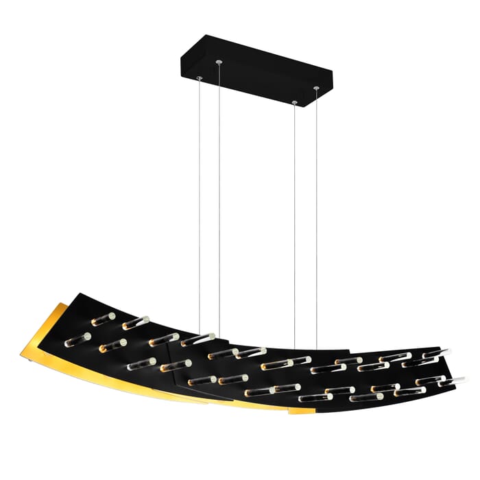 CWI Gondola LED Chandelier With Black Finish CWI Gondola LED Chandelier With Black Finish