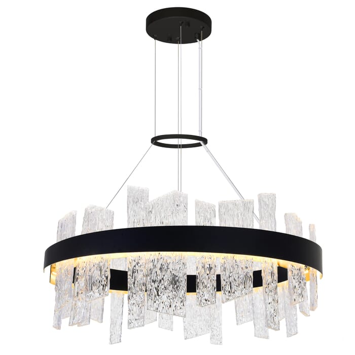 CWI Guadiana 32 in LED Black Chandelier CWI Guadiana 32 in LED Black Chandelier