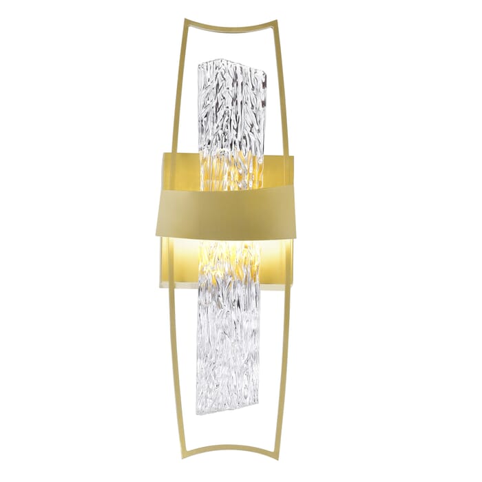 CWI Guadiana 5 in LED Satin Gold Wall Sconce CWI Guadiana 5 in LED Satin Gold Wall Sconce