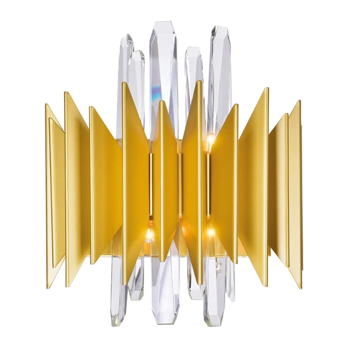 CWI Cityscape 5 Light Wall Sconce With Satin Gold Finish CWI Cityscape 5 Light Wall Sconce With Satin Gold Finish