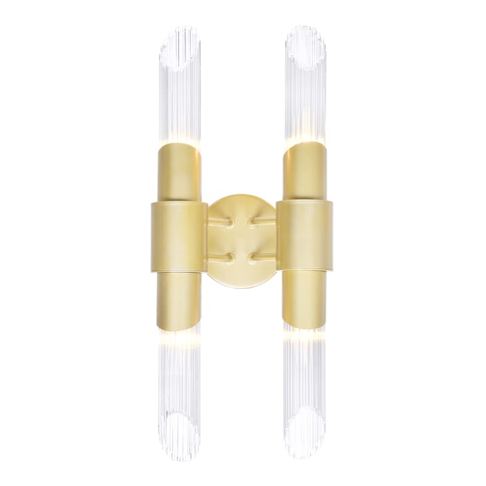 CWI Croissant 4 Light Wall Sconce With Satin Gold Finish CWI Croissant 4 Light Wall Sconce With Satin Gold Finish