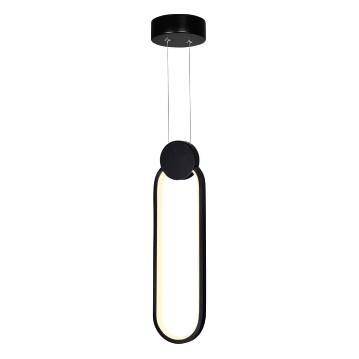 CWI Pulley 4 in LED Black Mini Pendant CWI Pulley 4 in LED Black Mini Pendant
