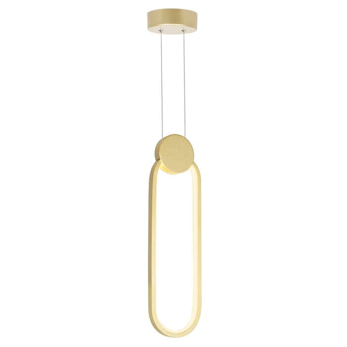 CWI Pulley 4 in LED Satin Gold Mini Pendant CWI Pulley 4 in LED Satin Gold Mini Pendant