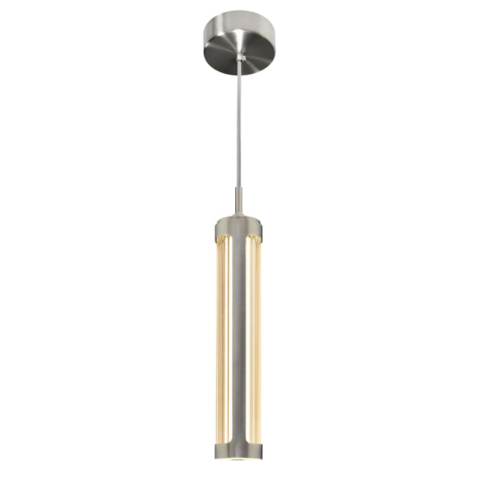 CWI Neva 3 in LED Integrated Satin Nickel Pendant CWI Neva 3 in LED Integrated Satin Nickel Pendant