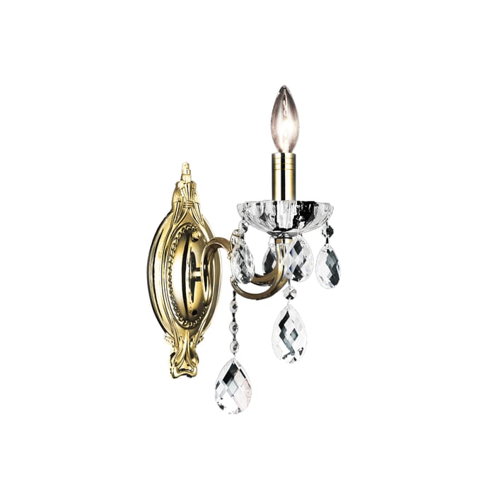 CWI Flawless 1 Light Wall Sconce With Antique Brass Finish CWI Flawless 1 Light Wall Sconce With Antique Brass Finish