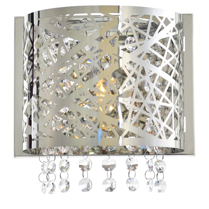 CWI Eternity 1 Light Bathroom Sconce With Chrome Finish CWI Eternity 1 Light Bathroom Sconce With Chrome Finish