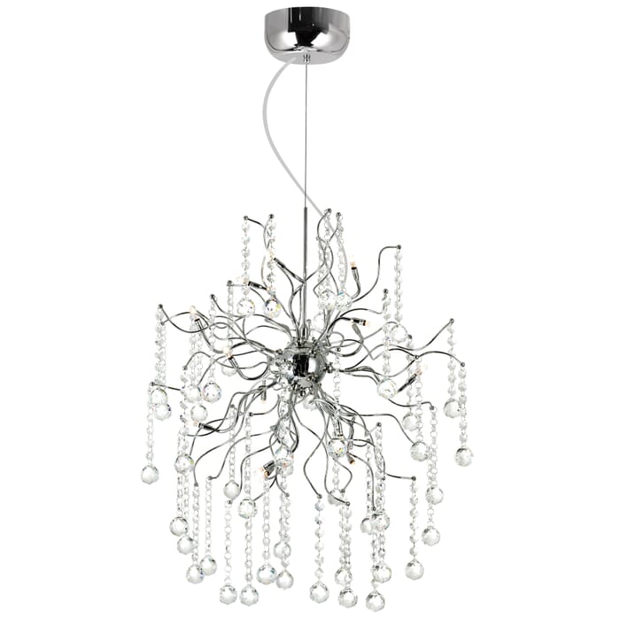CWI Cherry Blossom 15 Light Chandelier With Chrome Finish CWI Cherry Blossom 15 Light Chandelier With Chrome Finish