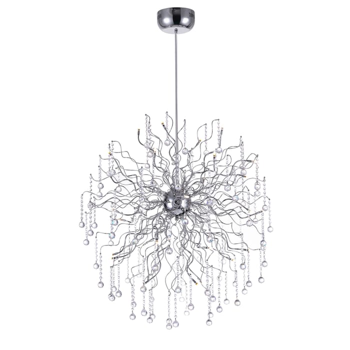 CWI Cherry Blossom 32 Light Chandelier With Chrome Finish CWI Cherry Blossom 32 Light Chandelier With Chrome Finish