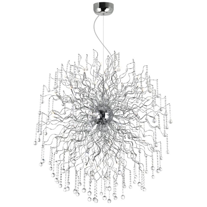 CWI Cherry Blossom 48 Light Chandelier With Chrome Finish CWI Cherry Blossom 48 Light Chandelier With Chrome Finish