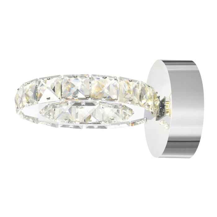 CWI Ring LED Wall Sconce With Chrome Finish CWI Ring LED Wall Sconce With Chrome Finish