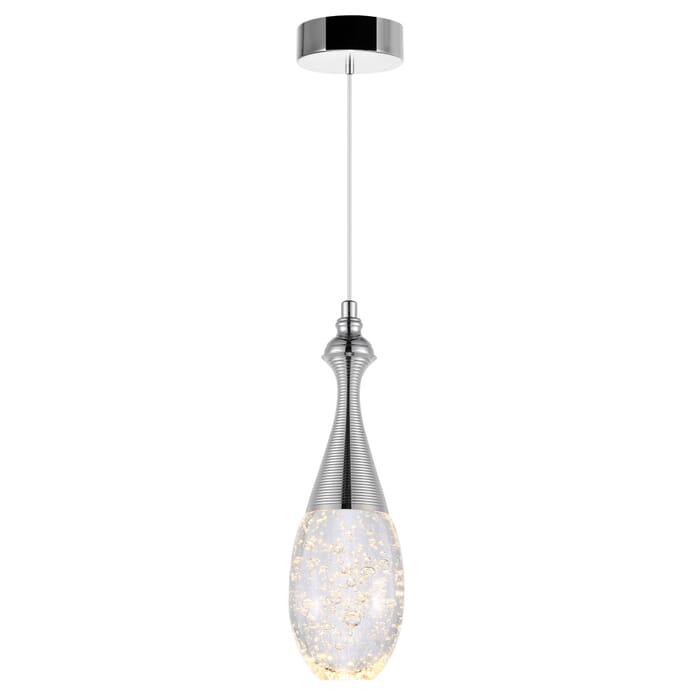 CWI Dior LED Down Mini Pendant With Chrome Finish CWI Dior LED Down Mini Pendant With Chrome Finish