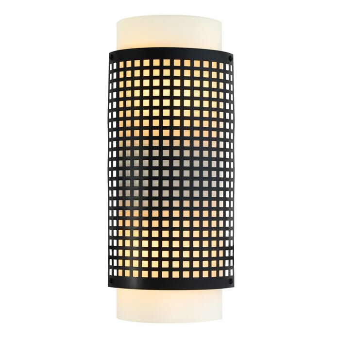CWI Checkered 2 Light Wall Sconce With Black Finish CWI Checkered 2 Light Wall Sconce With Black Finish
