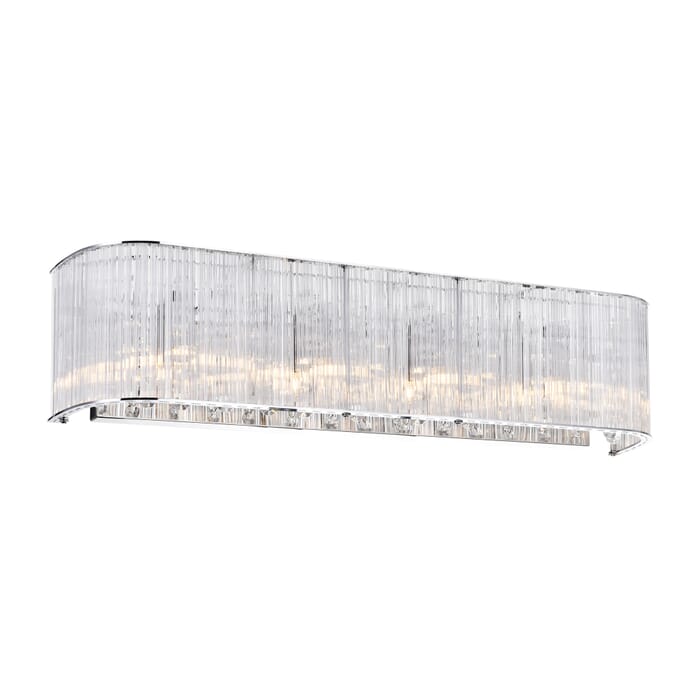 CWI Elsa 4 Light Vanity Light With Chrome Finish CWI Elsa 4 Light Vanity Light With Chrome Finish