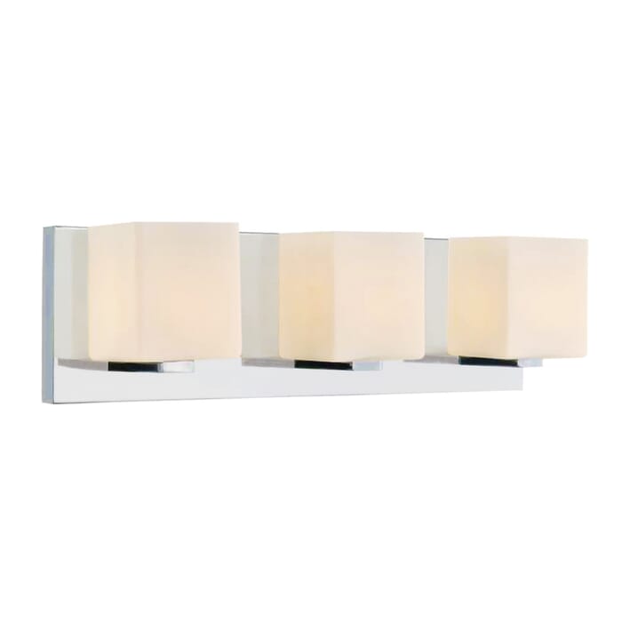CWI Cristini 3 Light Vanity Light With Satin Nickel Finish CWI Cristini 3 Light Vanity Light With Satin Nickel Finish