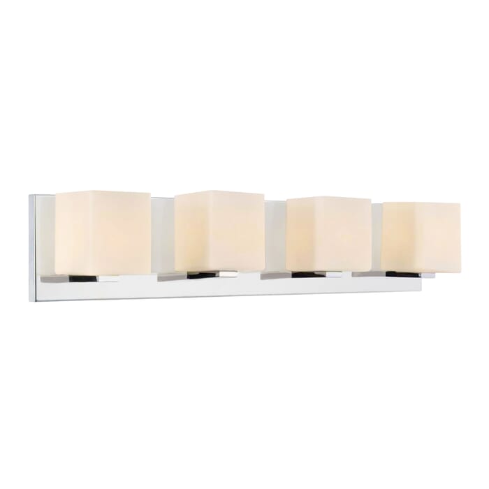 CWI Cristini 4 Light Bathroom Sconce With Satin Nickel Finish CWI Cristini 4 Light Bathroom Sconce With Satin Nickel Finish
