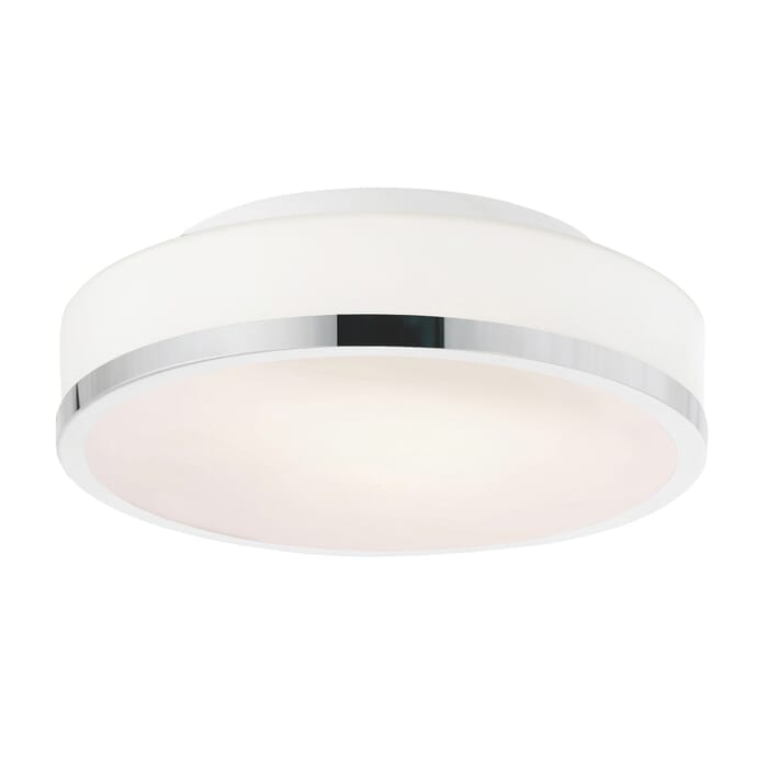 CWI Frosted 2 Light Drum Shade Flush Mount With Satin Nickel Finish CWI Frosted 2 Light Drum Shade Flush Mount With Satin Nickel Finish