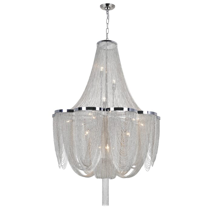 CWI Taylor 10 Light Down Chandelier With Chrome Finish CWI Taylor 10 Light Down Chandelier With Chrome Finish