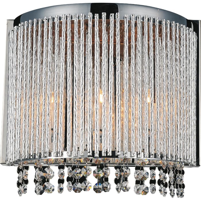 CWI Claire 3 Light Wall Sconce With Chrome Finish CWI Claire 3 Light Wall Sconce With Chrome Finish