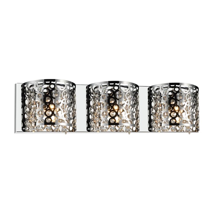CWI Bubbles 3 Light Vanity Light With Chrome Finish CWI Bubbles 3 Light Vanity Light With Chrome Finish