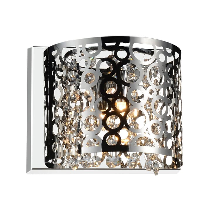 CWI Bubbles 1 Light Bathroom Sconce With Chrome Finish CWI Bubbles 1 Light Bathroom Sconce With Chrome Finish