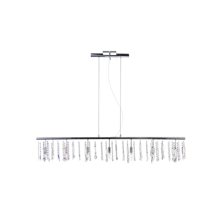 CWI Janine 7 Light Down Chandelier With Chrome Finish CWI Janine 7 Light Down Chandelier With Chrome Finish