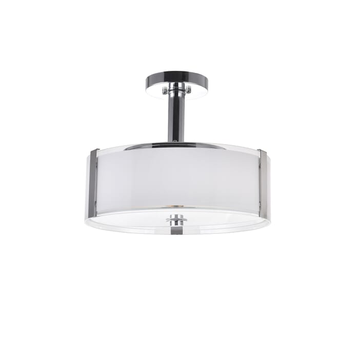 CWI Lucie 3 Light Drum Shade Chandelier With Chrome Finish CWI Lucie 3 Light Drum Shade Chandelier With Chrome Finish