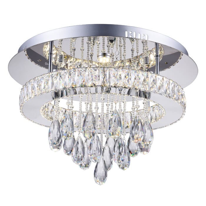 CWI Veil LED Flush Mount With Chrome Finish CWI Veil LED Flush Mount With Chrome Finish